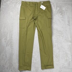 NWT Giant Rugger Smart Cargo Pants‎ Mens 52 Green Straight Leg Utility Tactical